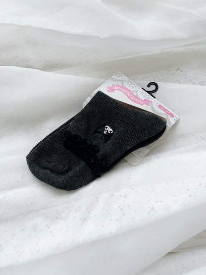 Kuromi Embroidery Socks