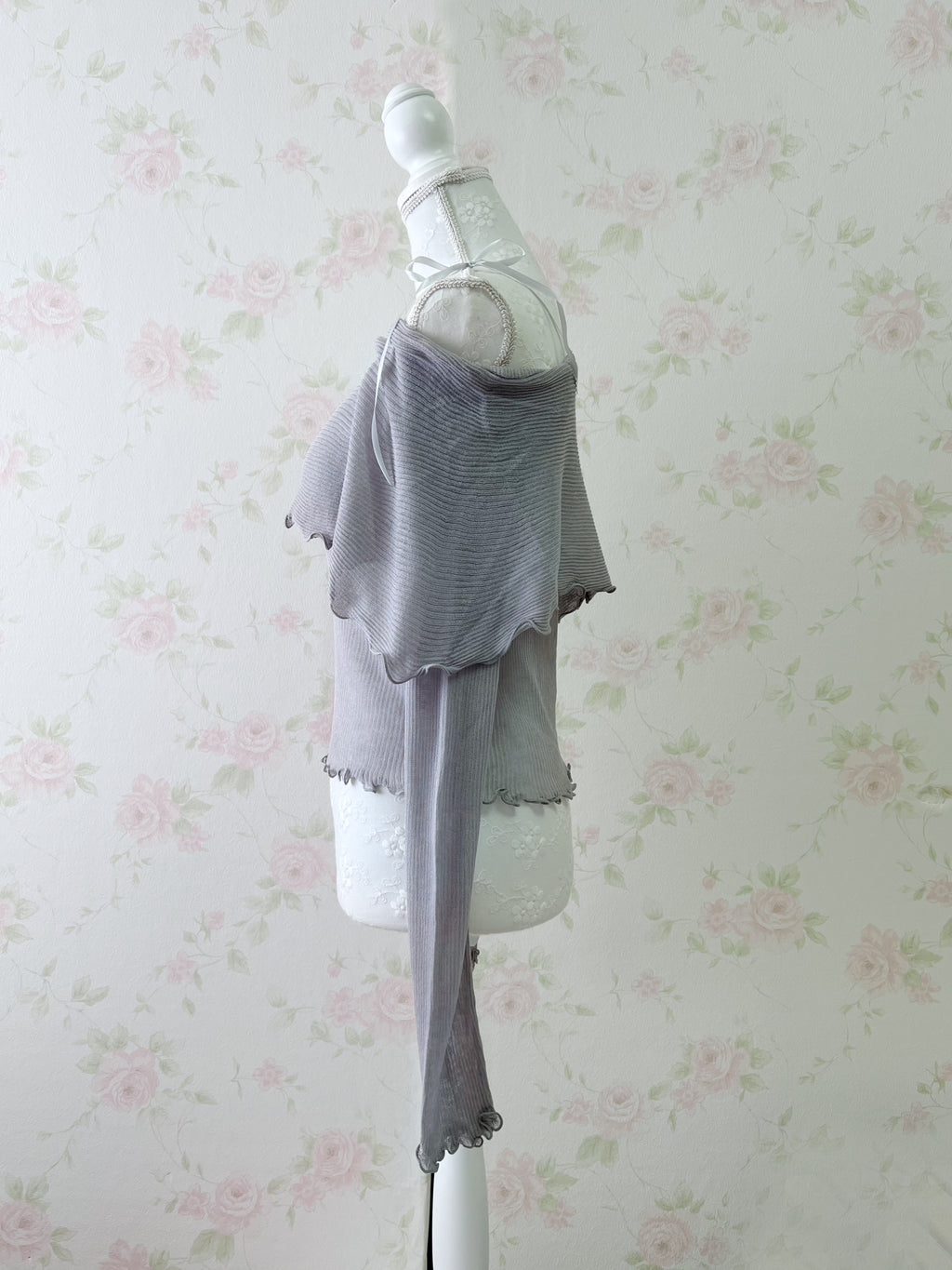 Mellow Off Shoulder Top (Gray)