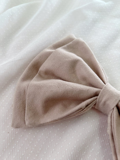 Kirallum Tokyo Handmade Flannel Big Bow (Pink Beige)