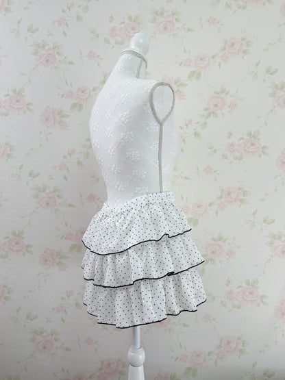 GRL Polka Dot Layered Sukapan(White)