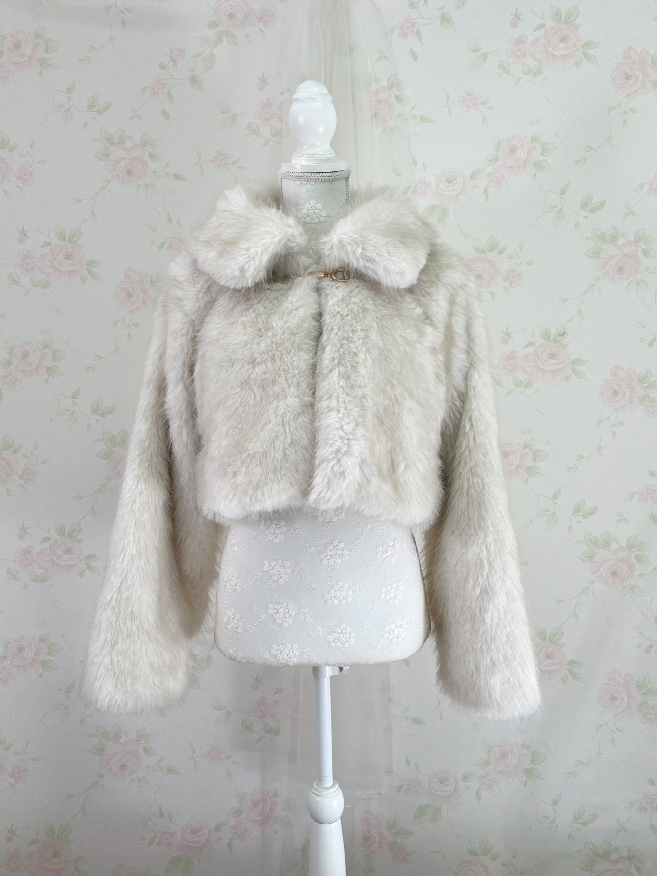 Eco Fur Gyaru Jacket (Beige)