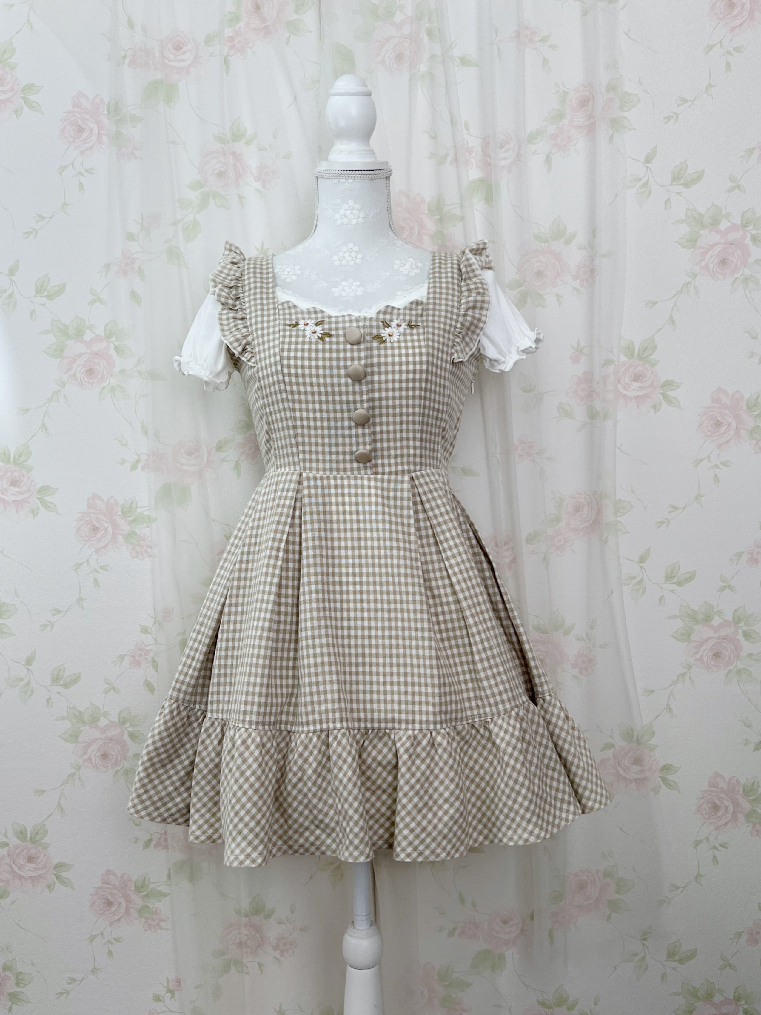 LIZ LISA Back Triple Bow Jumper Dress