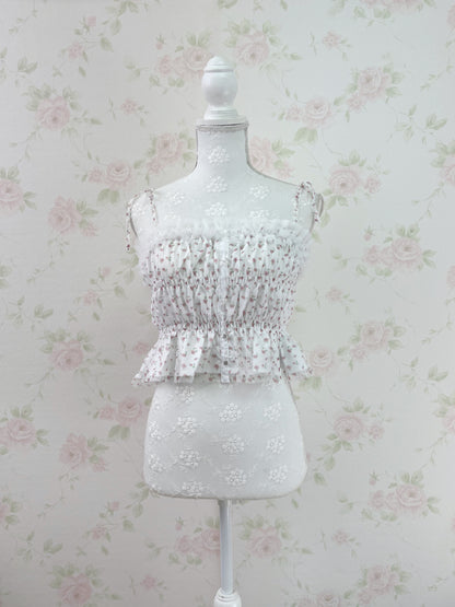 GRL Tulle Floral Top