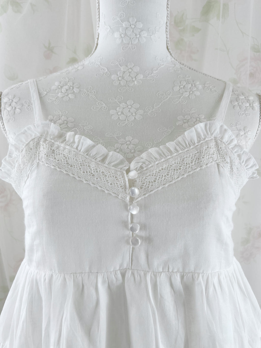 Cotton Sweet Cloud Camisole Top (White)