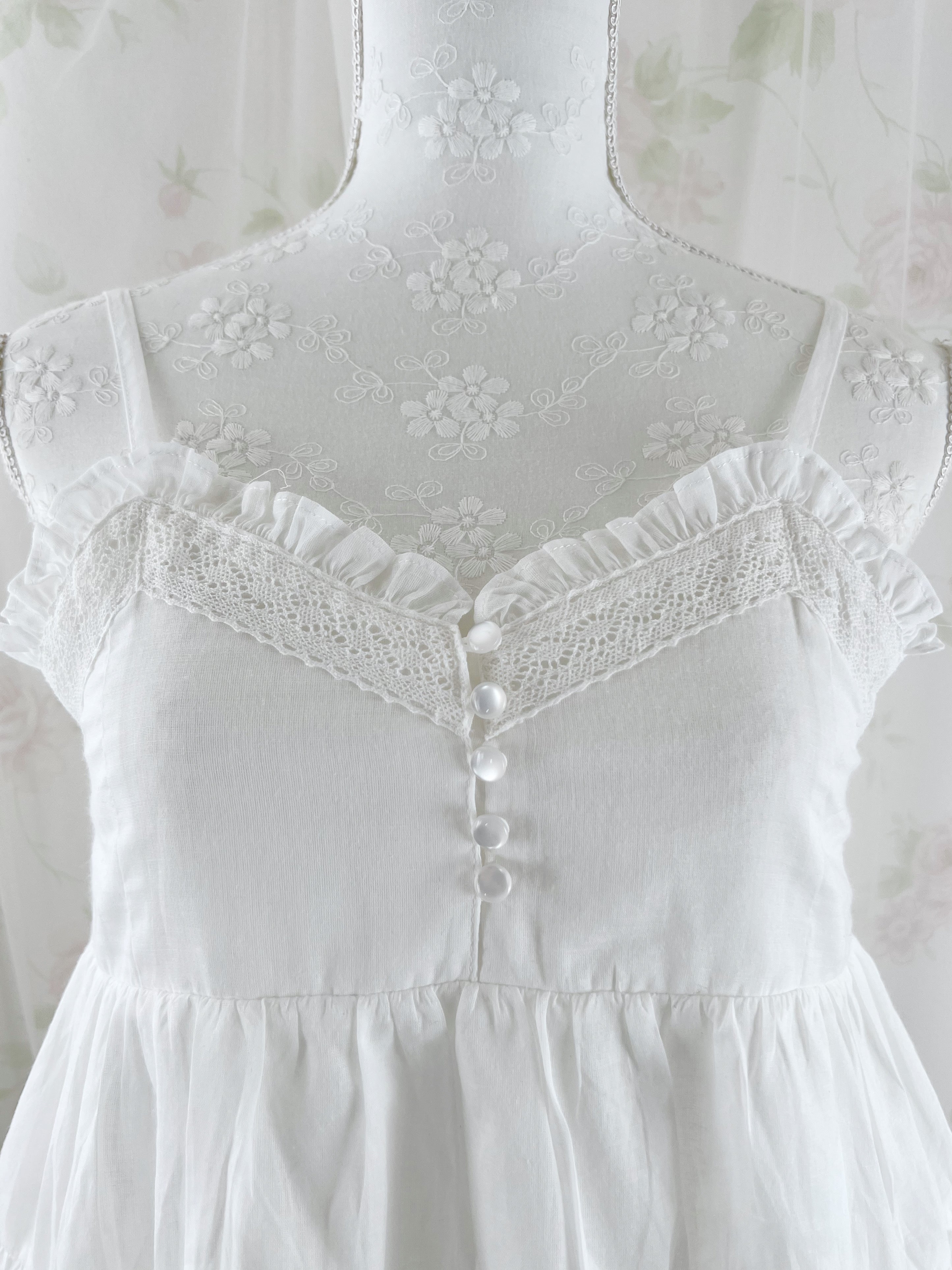 Cotton Sweet Cloud Camisole Top (White)
