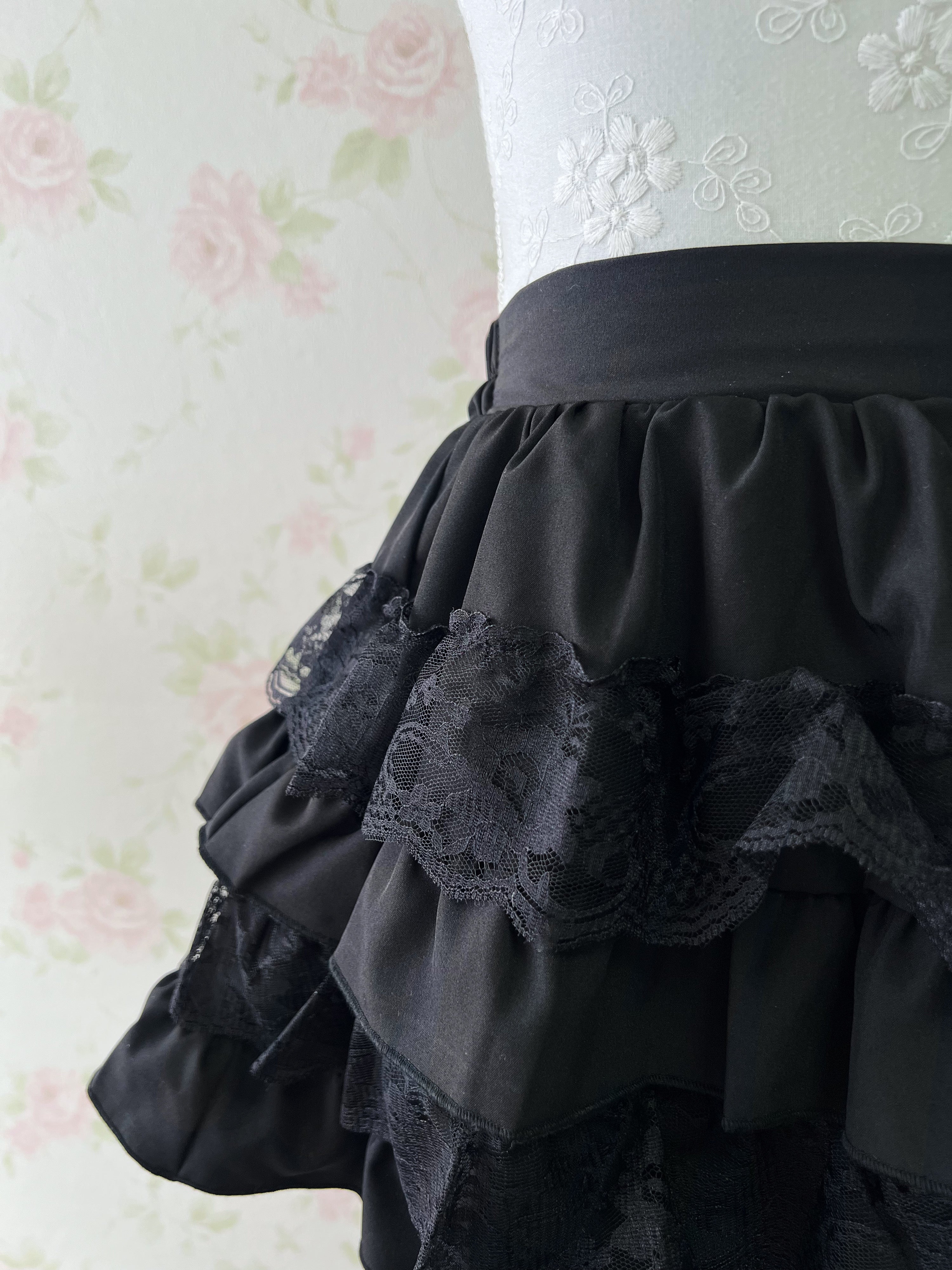 Layered Shoujo Sukapan (Black)