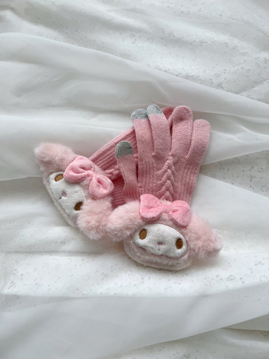 My Melody Smart Phone Touch Knit Gloves