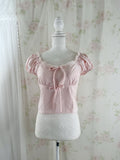 Double String Baby Cotton Blouse (Pink)