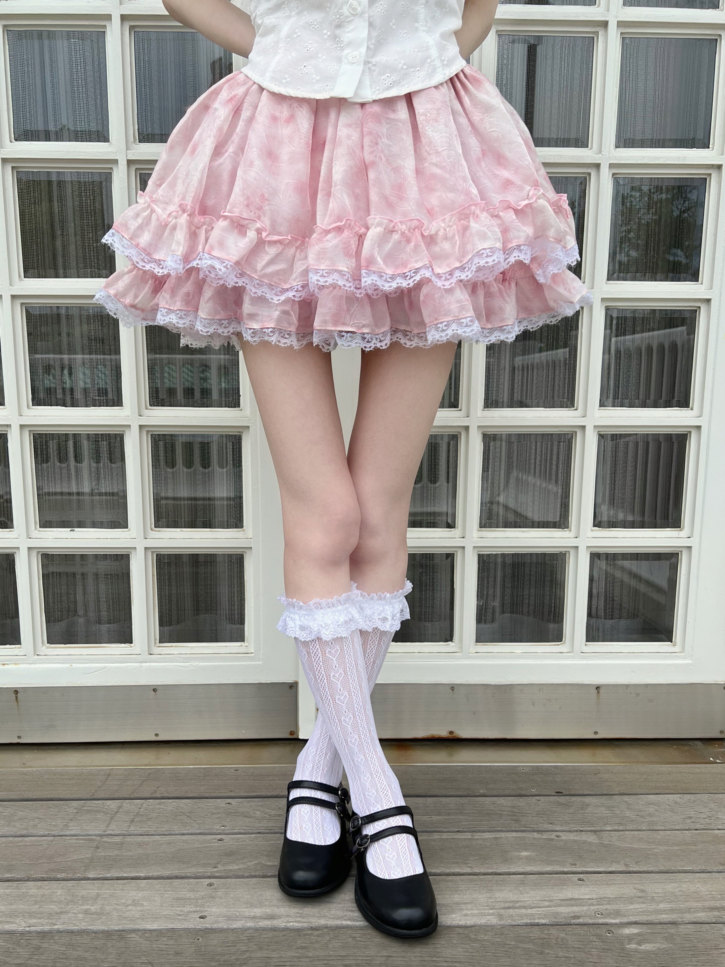(Pre-order) Evori Glow Cotton Candy Skirt