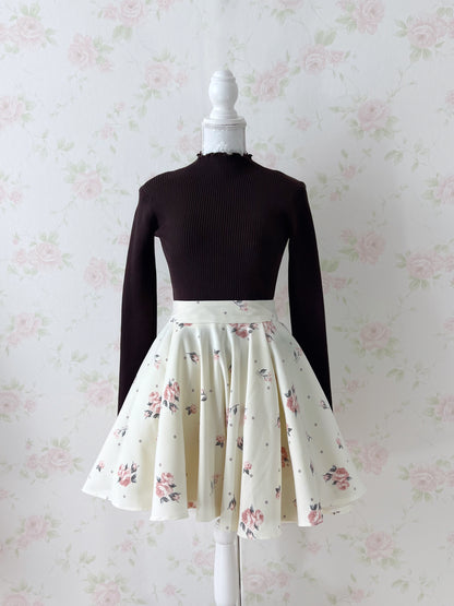 mille fille closet by LODISPOTTO Dot Rose Skirt