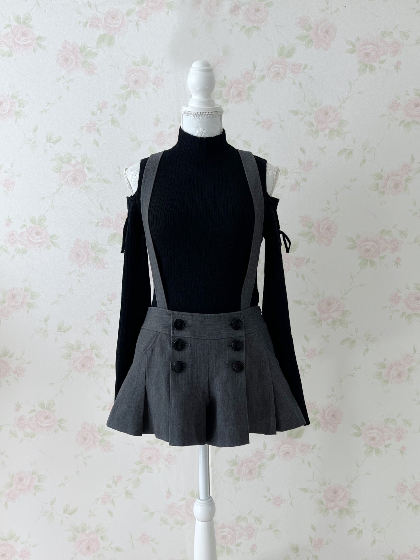 OZOC Suspender Mini Culottes