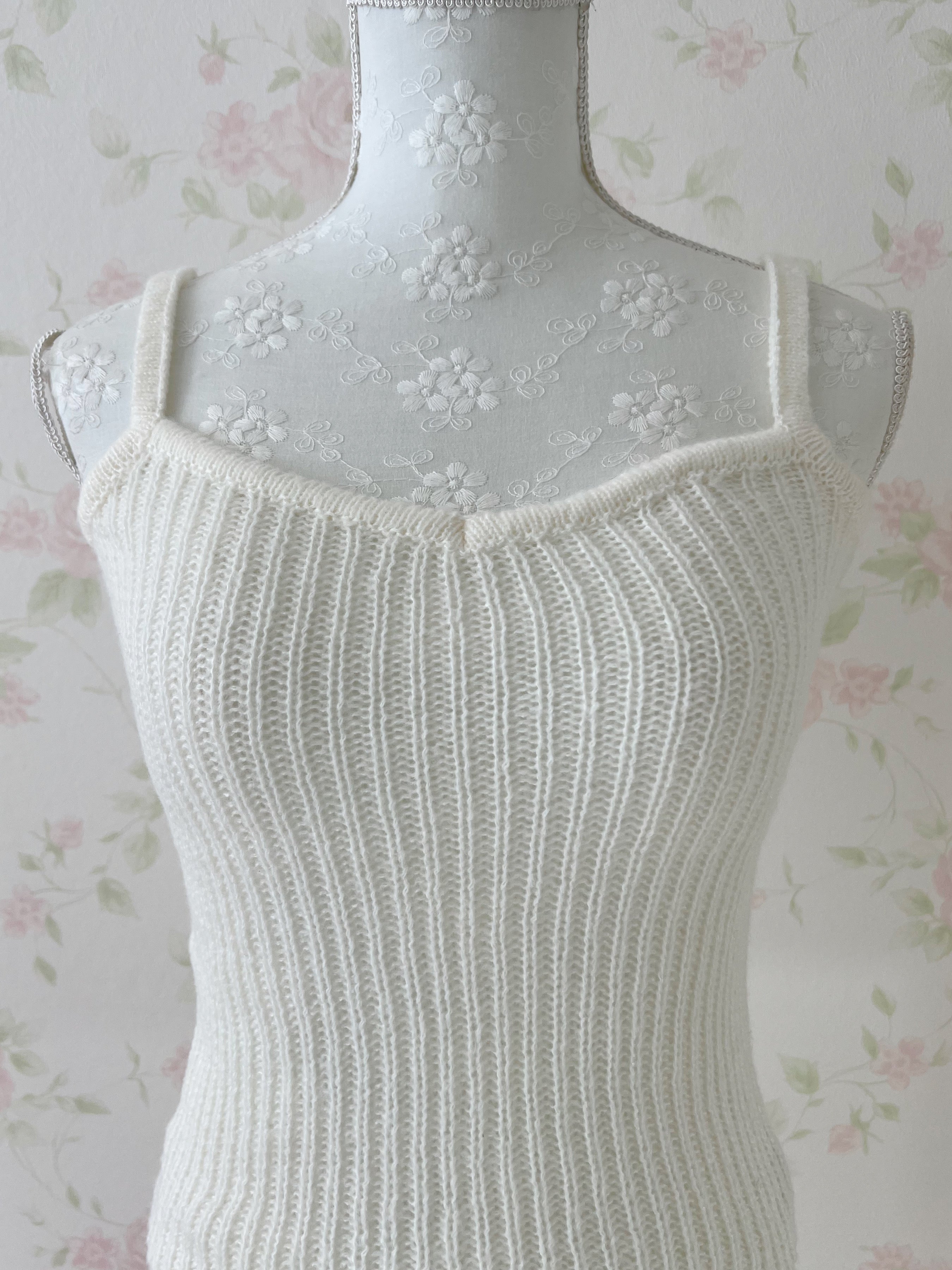 Camisole Cardigan Set (Ivory)