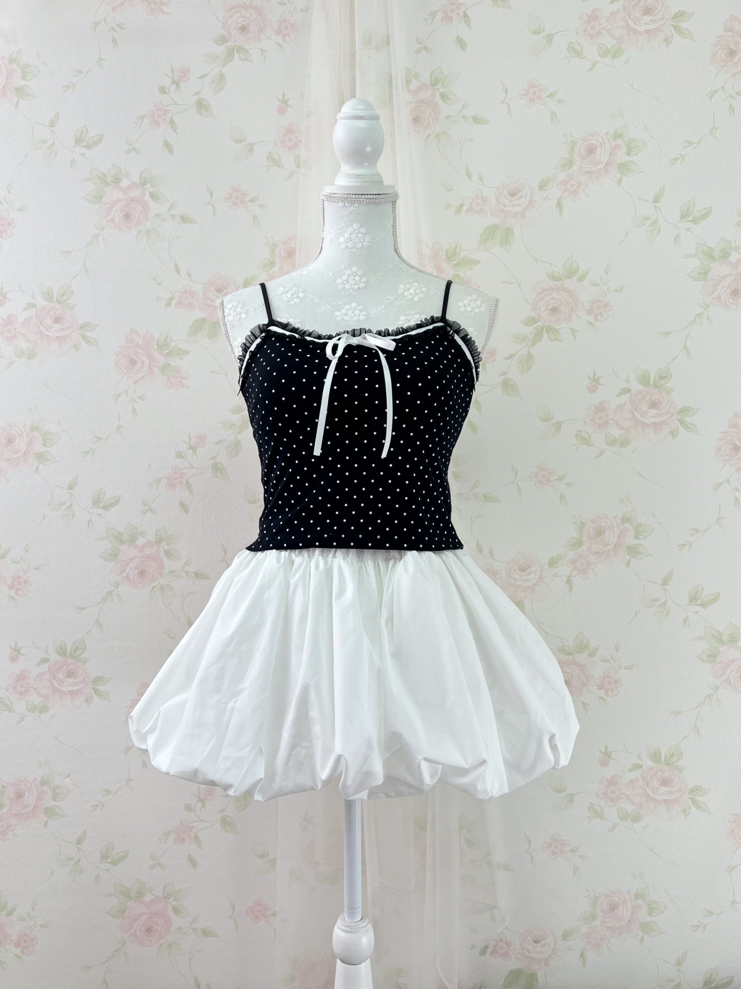 Olive des Olive Polka Dot Camisole (Black)