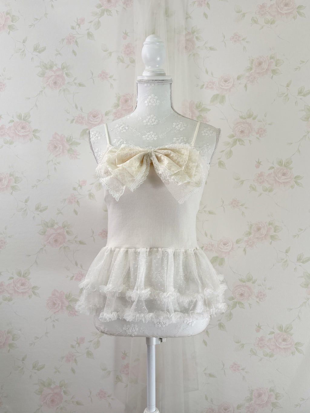 Olive does olive tulle camisole
