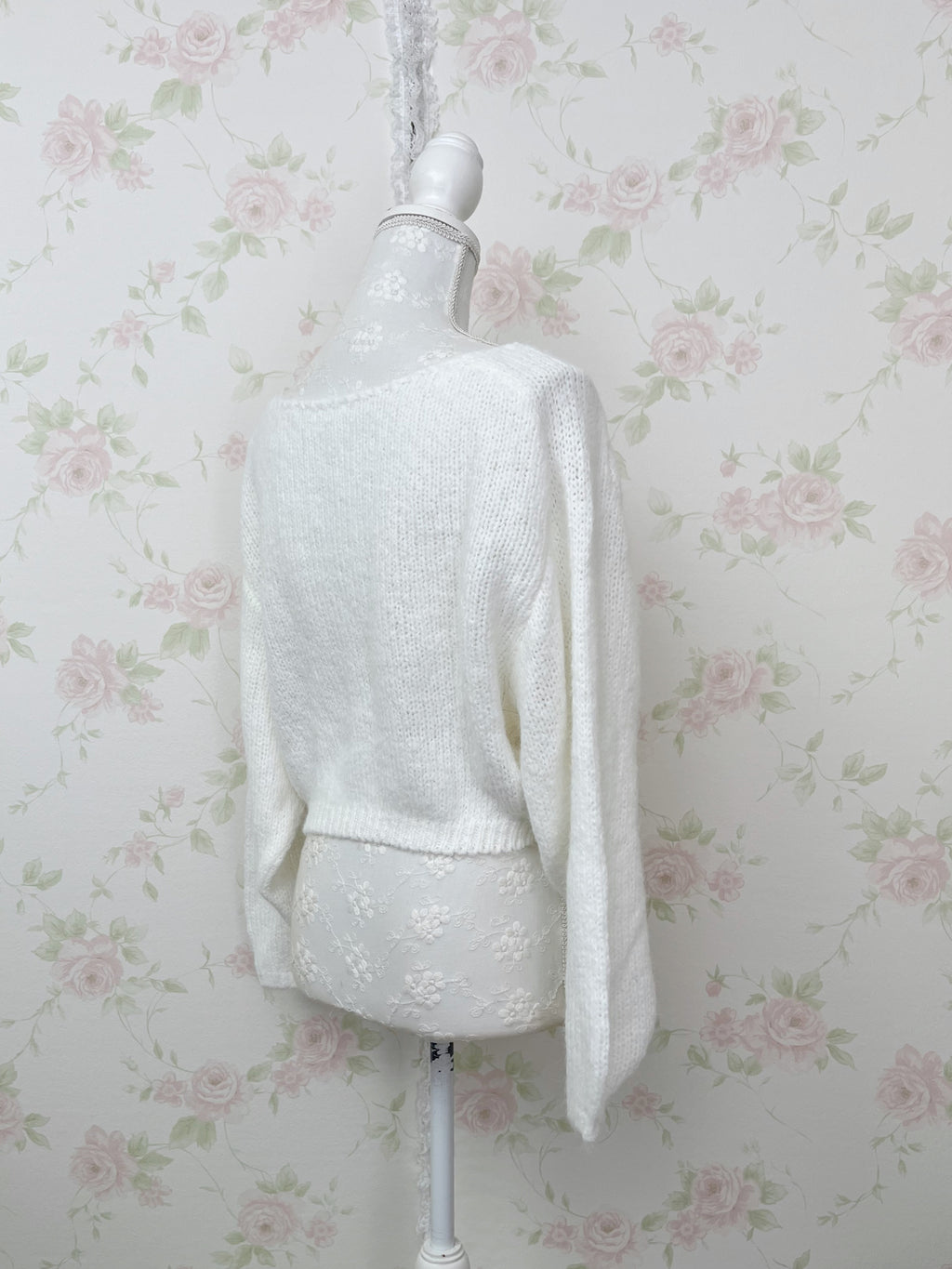 Mohair Like Loose Sweater (Off White)