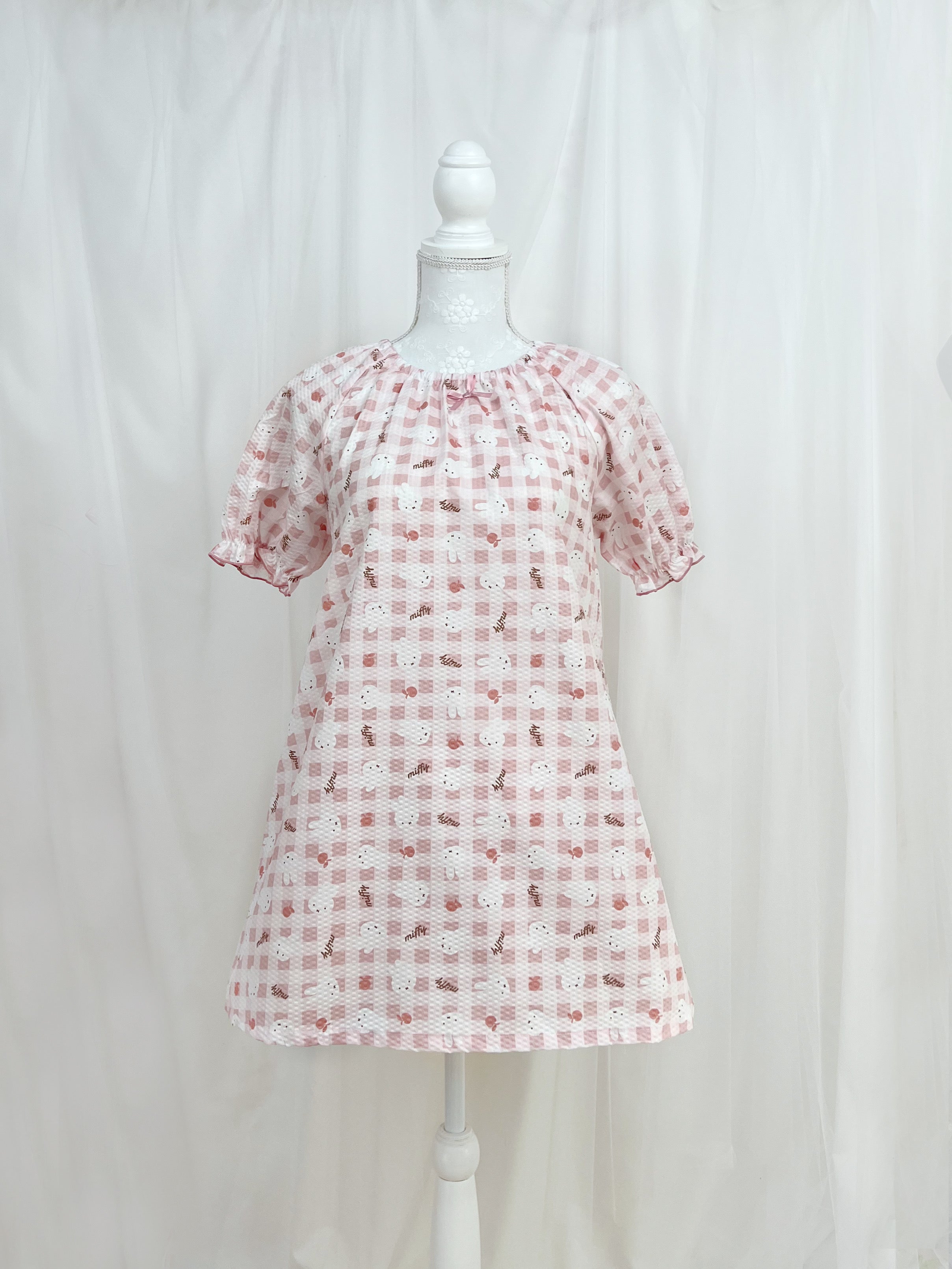 miffy Apple Checked Pajama Set
