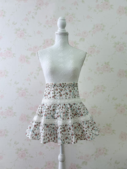 Honey’s Floral Cotton Lace Skirt