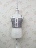 Ank Rouge Petite Floral Bustier (Grayish Blue)