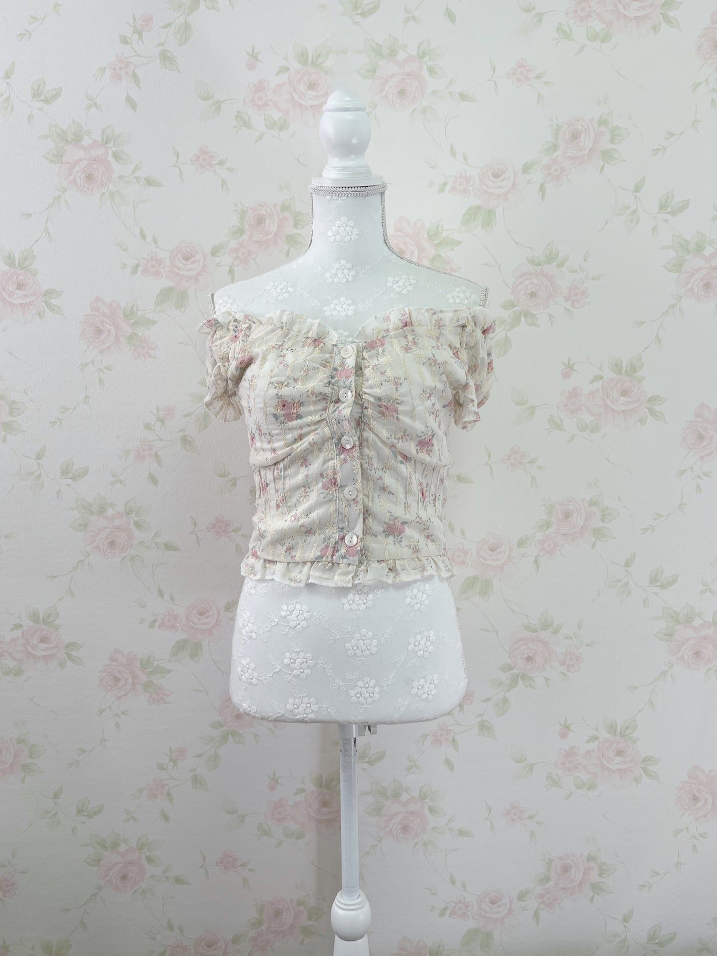 Shoujo Floral Cotton Blouse