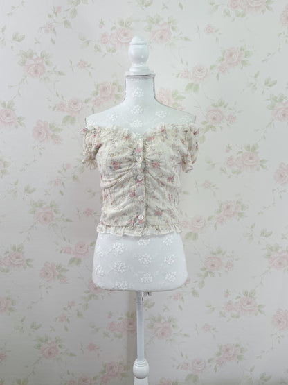 Shoujo Floral Cotton Blouse