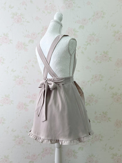 ROJITA Ruffled Jumper Skirt (Beige)