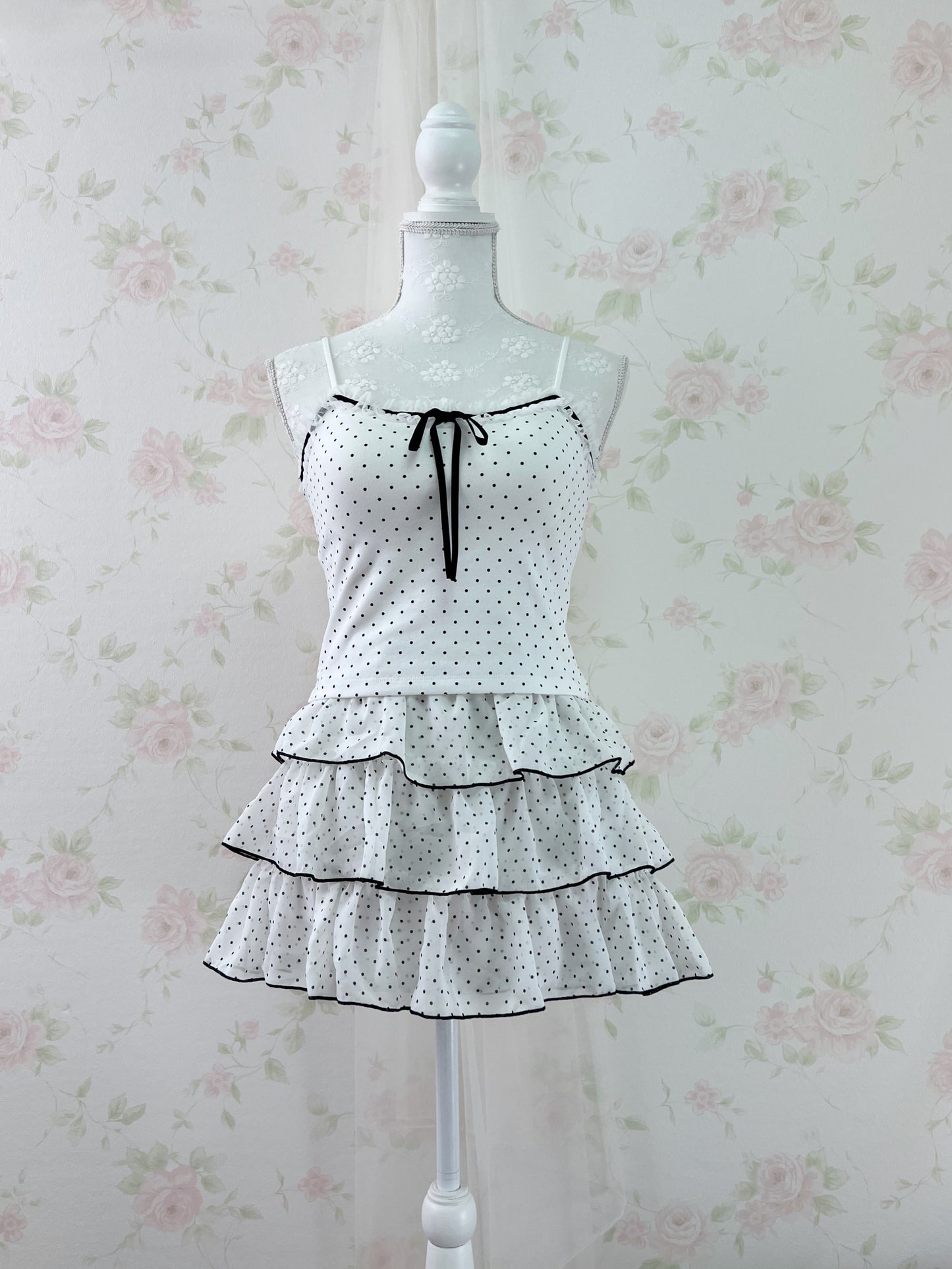 Olive des Olive Polka Dot Camisole (White)