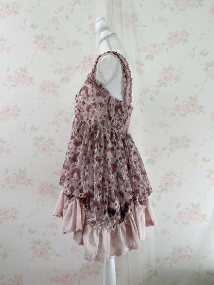axes femme Floral Laced Up Tunic Top