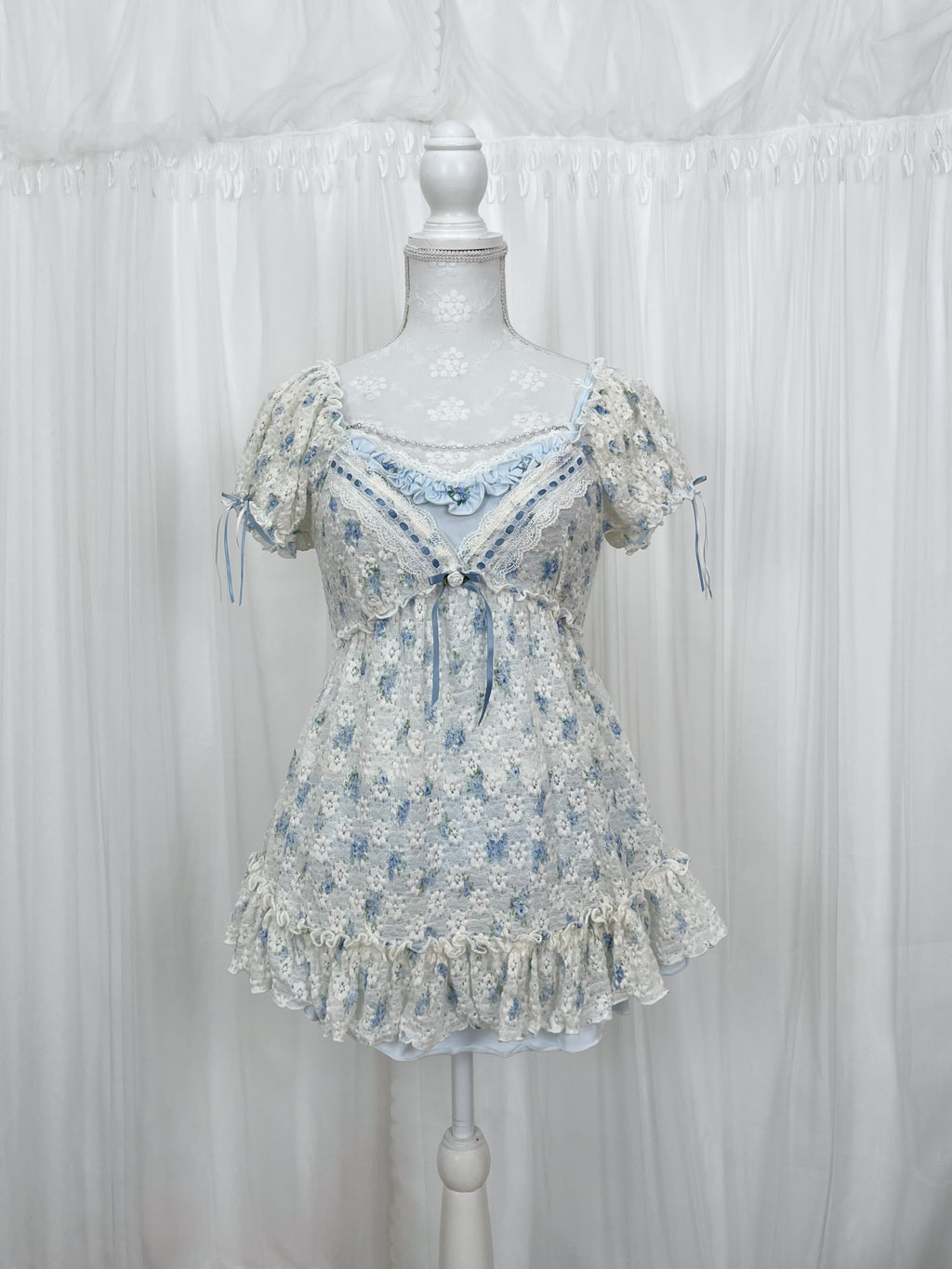 (Pre-order)Vintage Angel Babyblue Rose Set