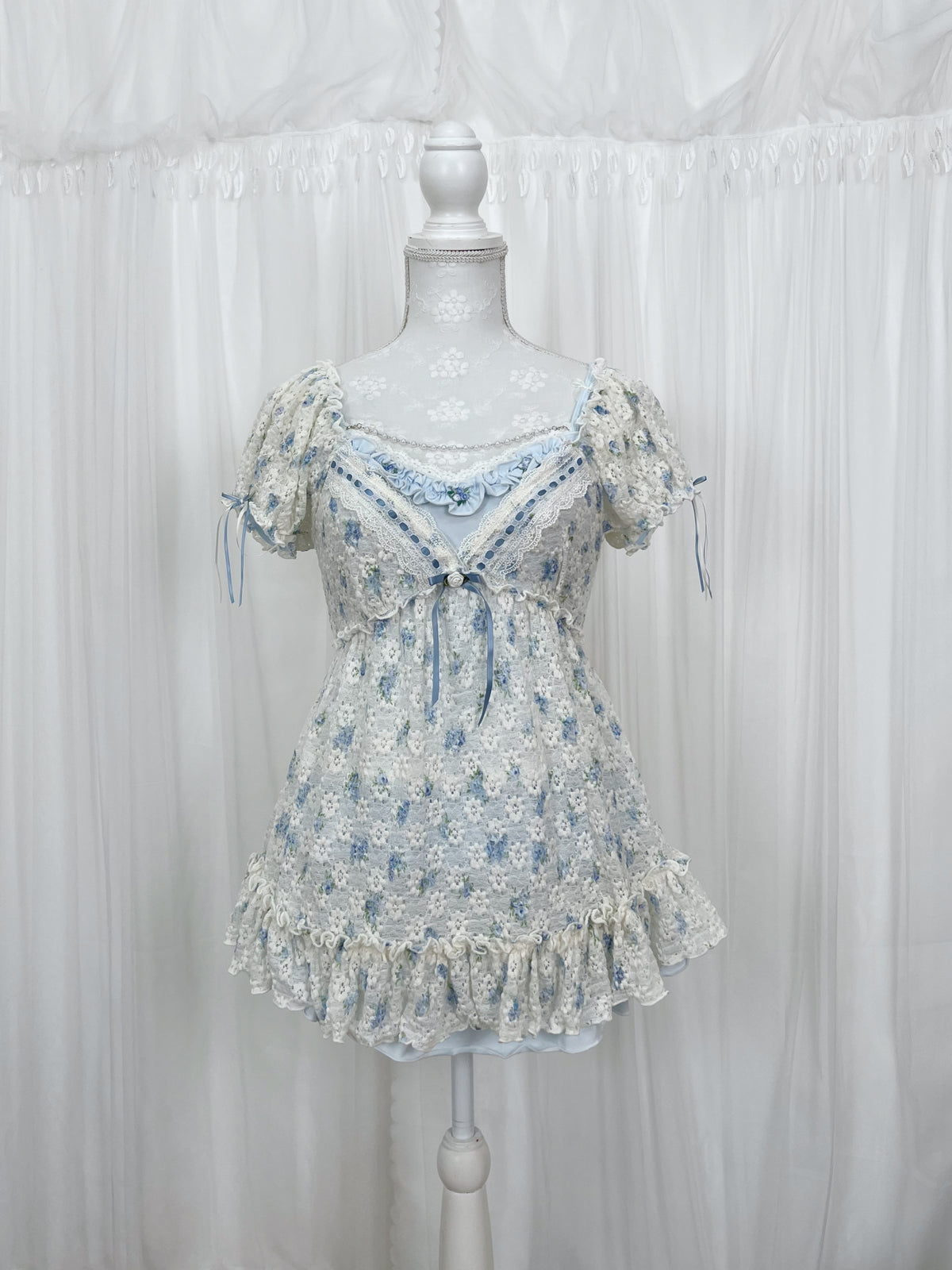 (Pre-order)Vintage Angel Babyblue Rose Set