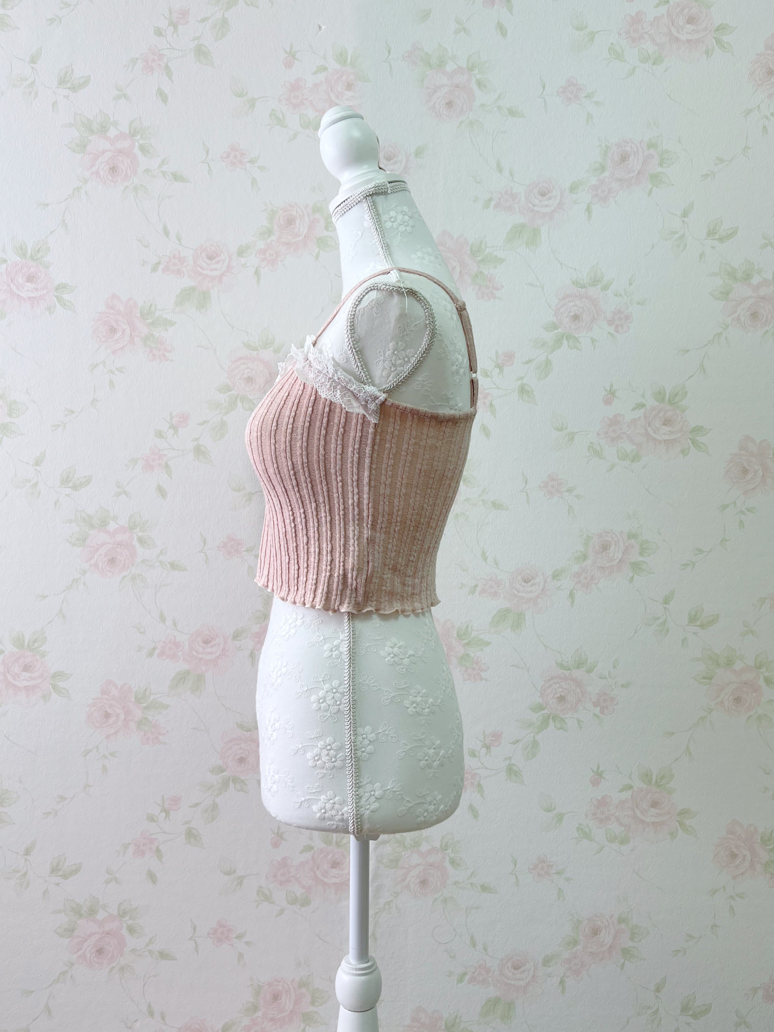 Shoujo Camisole Set Cardigan (Pink)