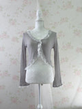 Lacy Lacy Princess Sleeve Cardigan (Gray)
