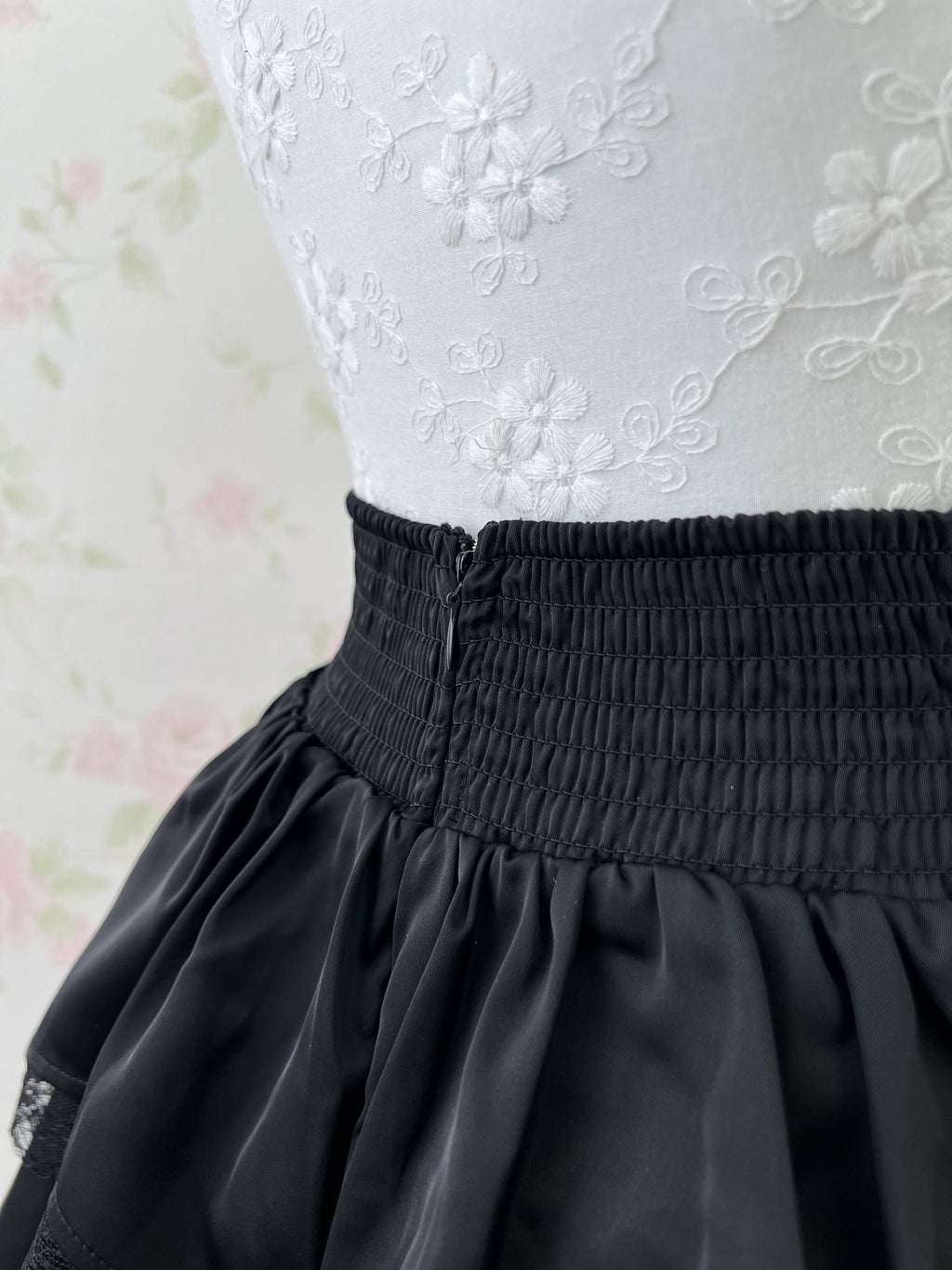 Draw String Layered Sukapan (Black)