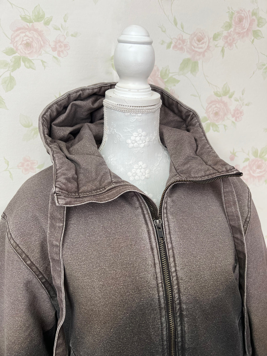 LAGUA GEM Cotton Hoodie Gradation Jacket (Brown)