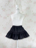 Tulle Lace Shoujo Skirt (Black)