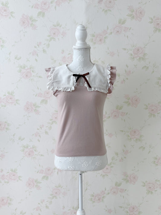 Ank Rouge French Frilled Sleeve Top