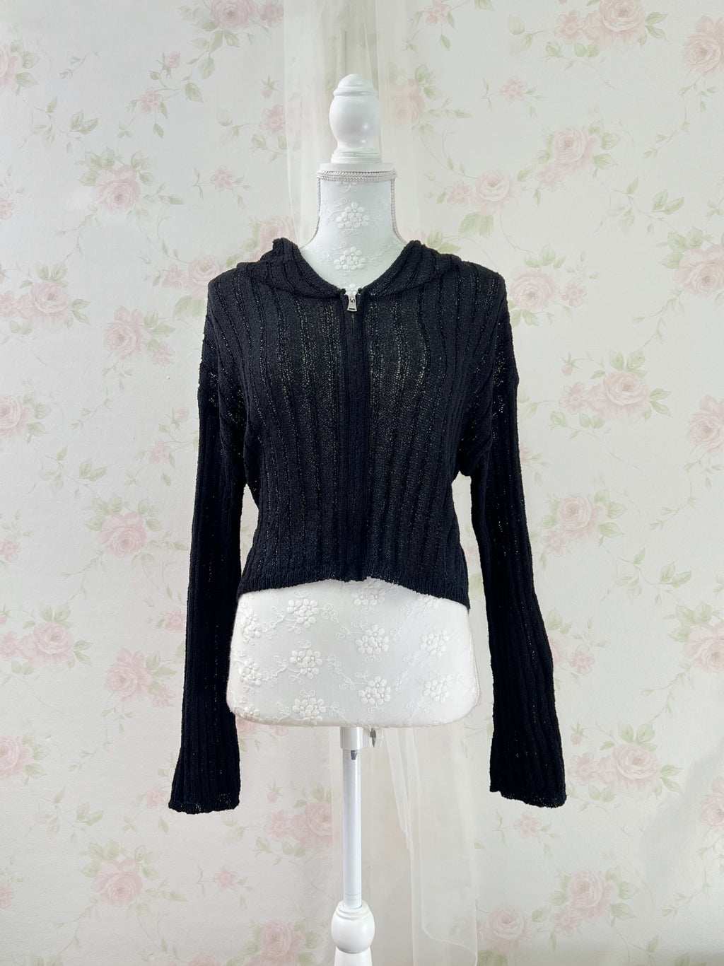 Sheer Gyaru Hoodie (Black)