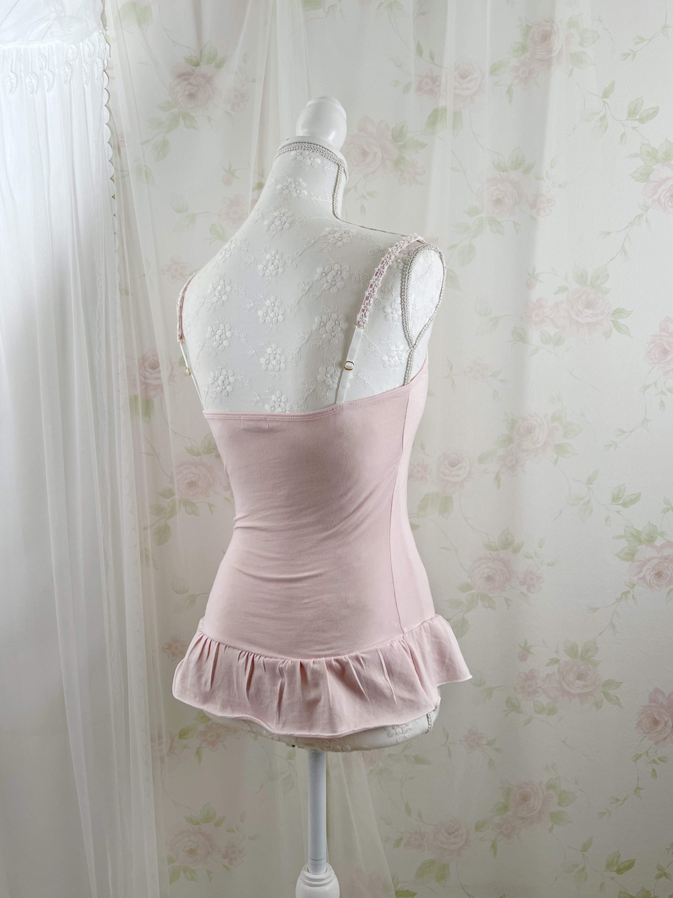 (Pre-order)Vintage Angel Tailor Pink Laloli Dress&Cami Set