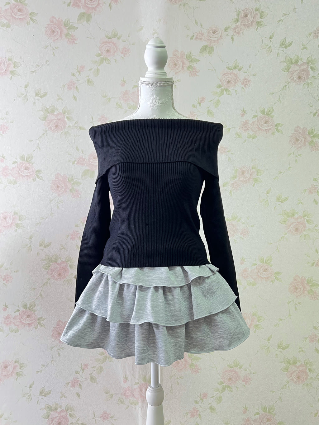 Layered Sweat Fabric Sukapan (Gray)