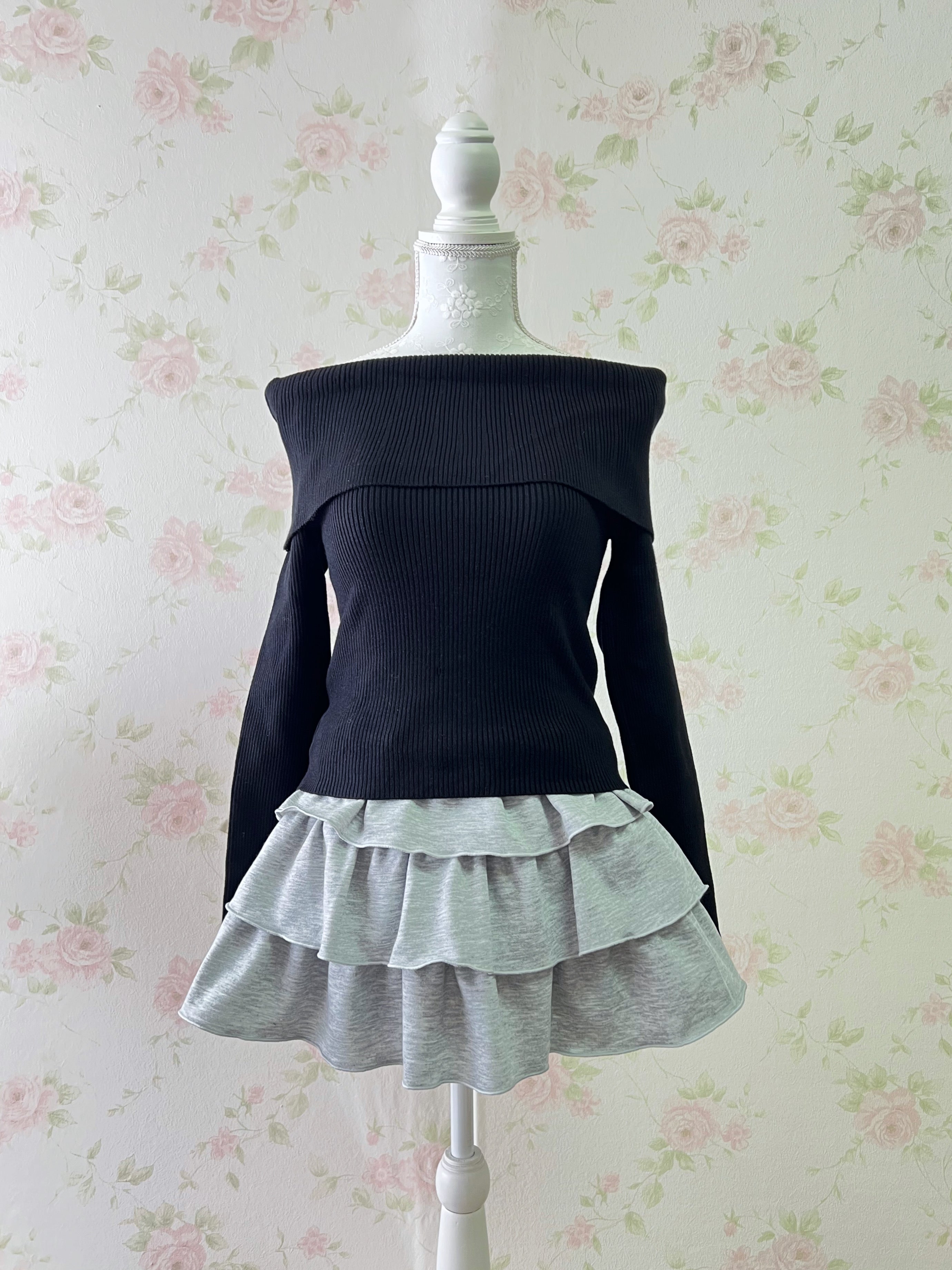 Layered Sweat Fabric Sukapan (Gray)