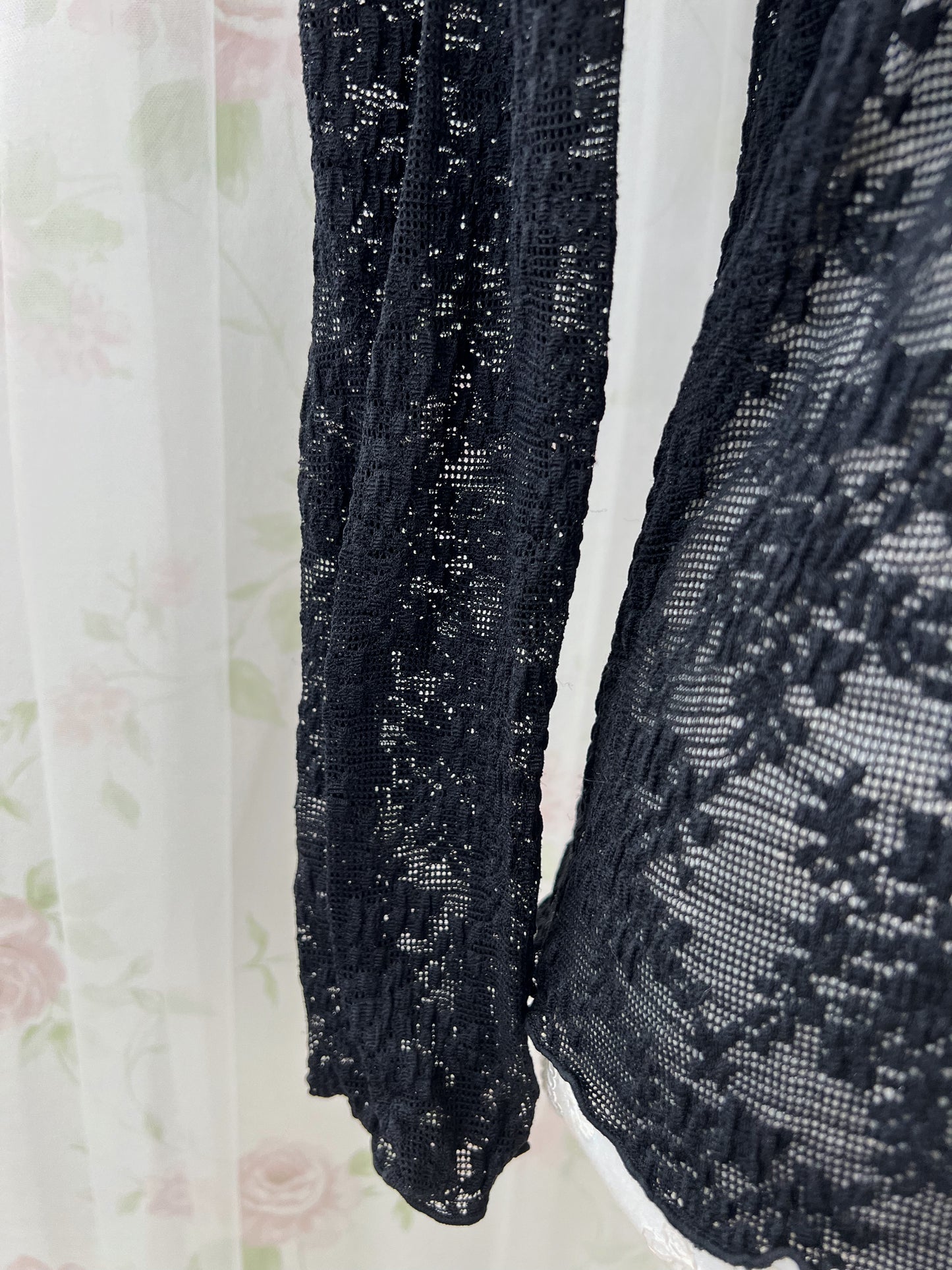 FREAK'S STORE Lace High Neck Top (Black)