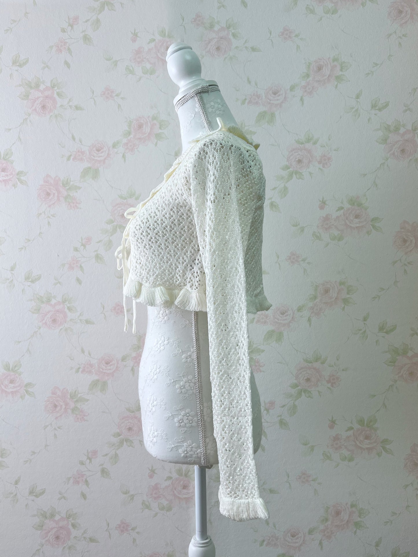 GRL Double String Cardigan (Ivory)