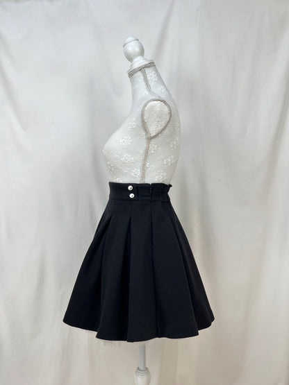 Mezzo piano junior Pleated Skirt (Black)