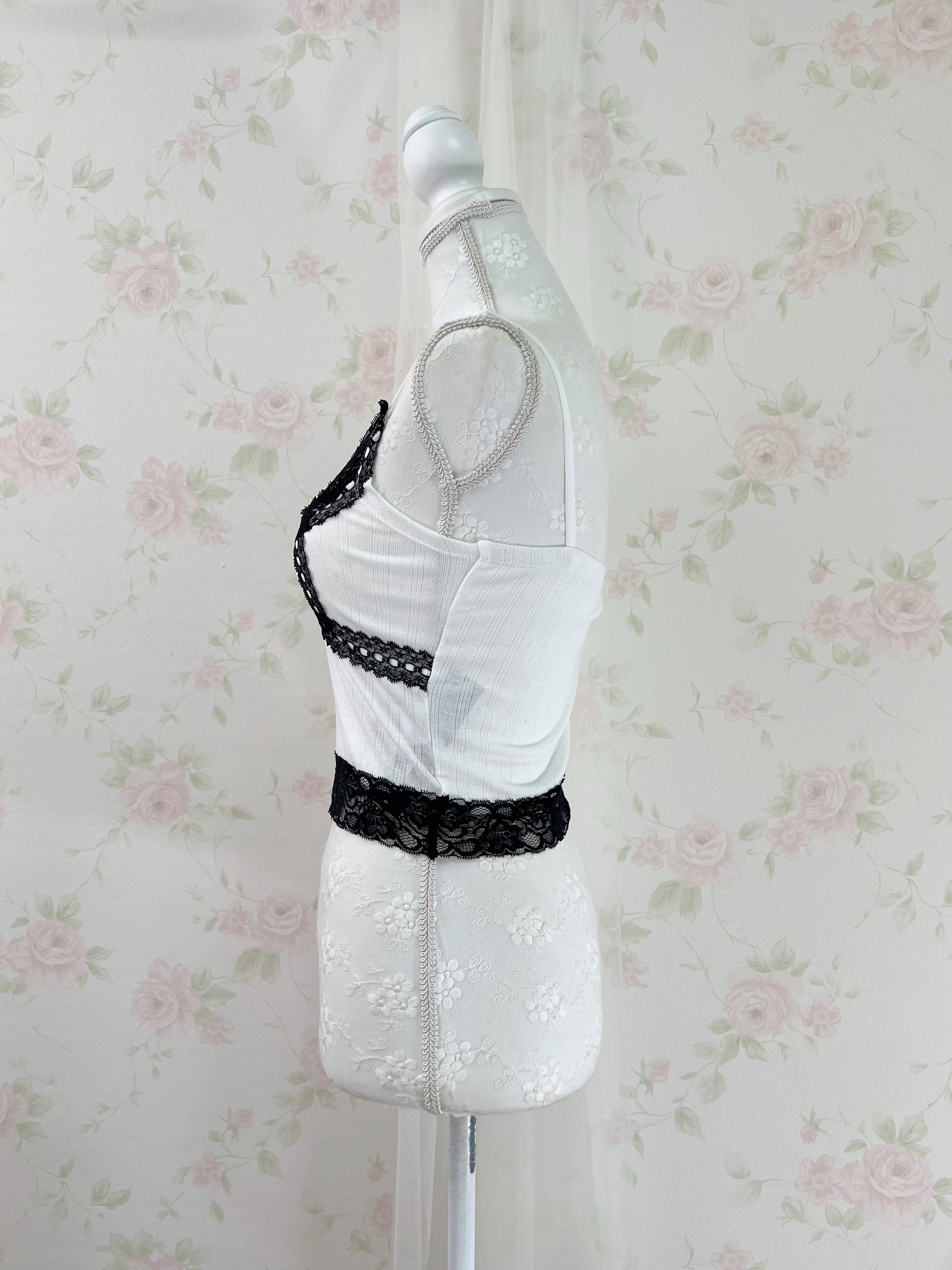 Dream Vision Y2K Gyaru Camisole (White)