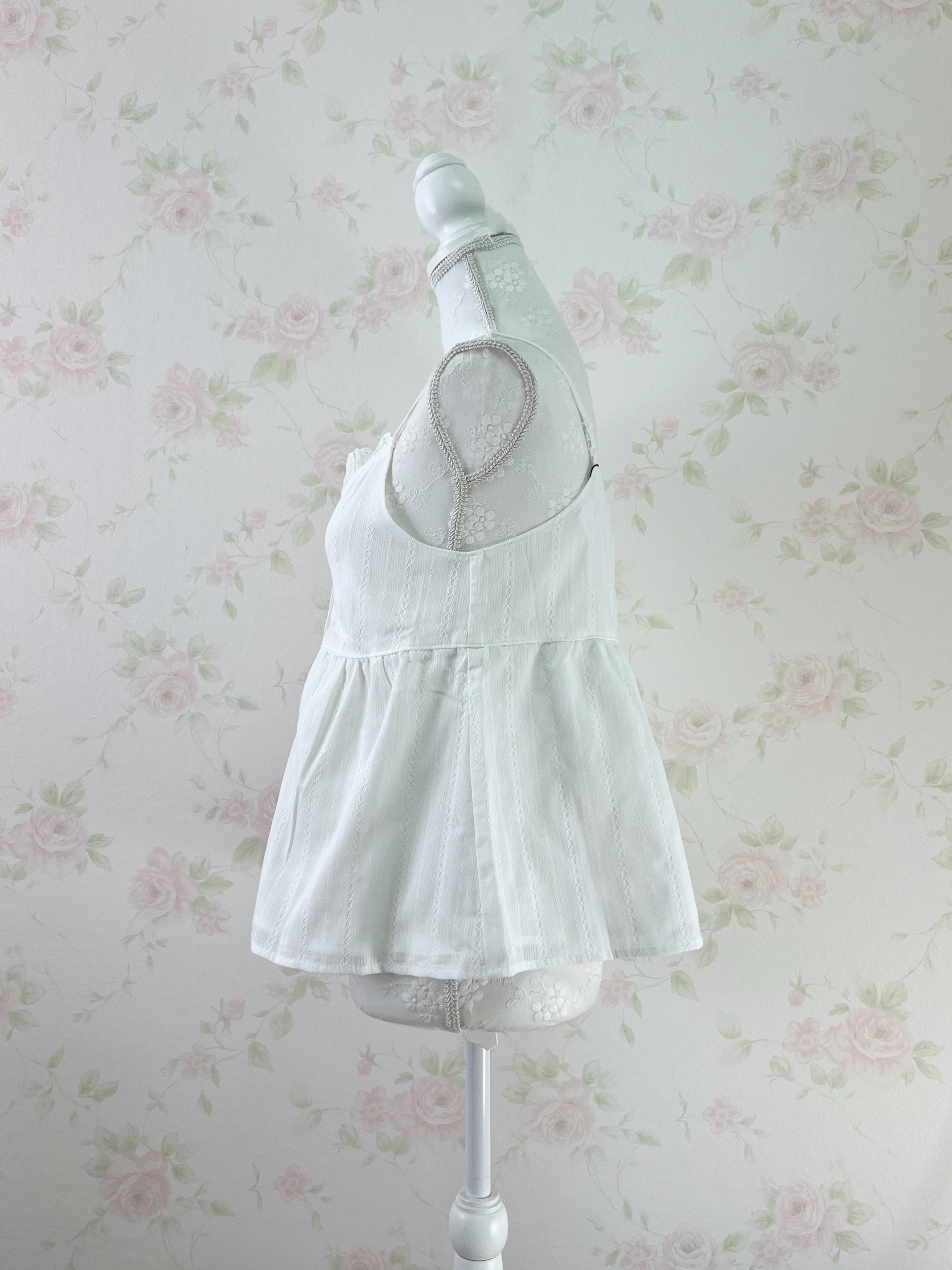 Lace Shoujo Lace Cotton Camisole (White)