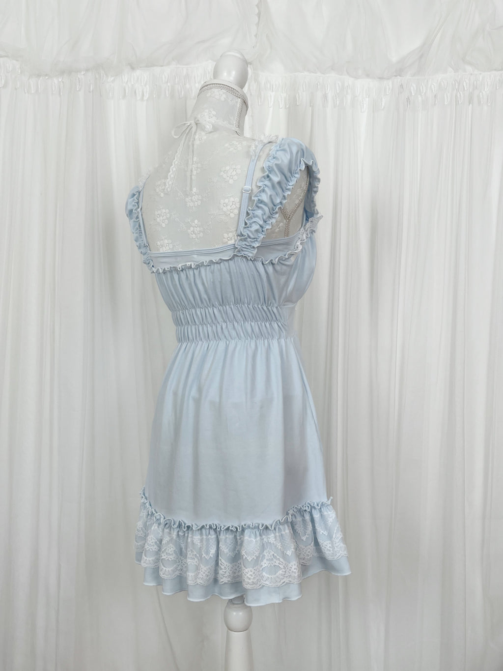 (Pre-order)Vintage Angel Blue Poppy Dress & Cami Set
