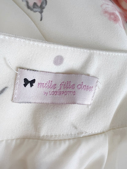 mille fille closet by LODISPOTTO Dot Rose Skirt