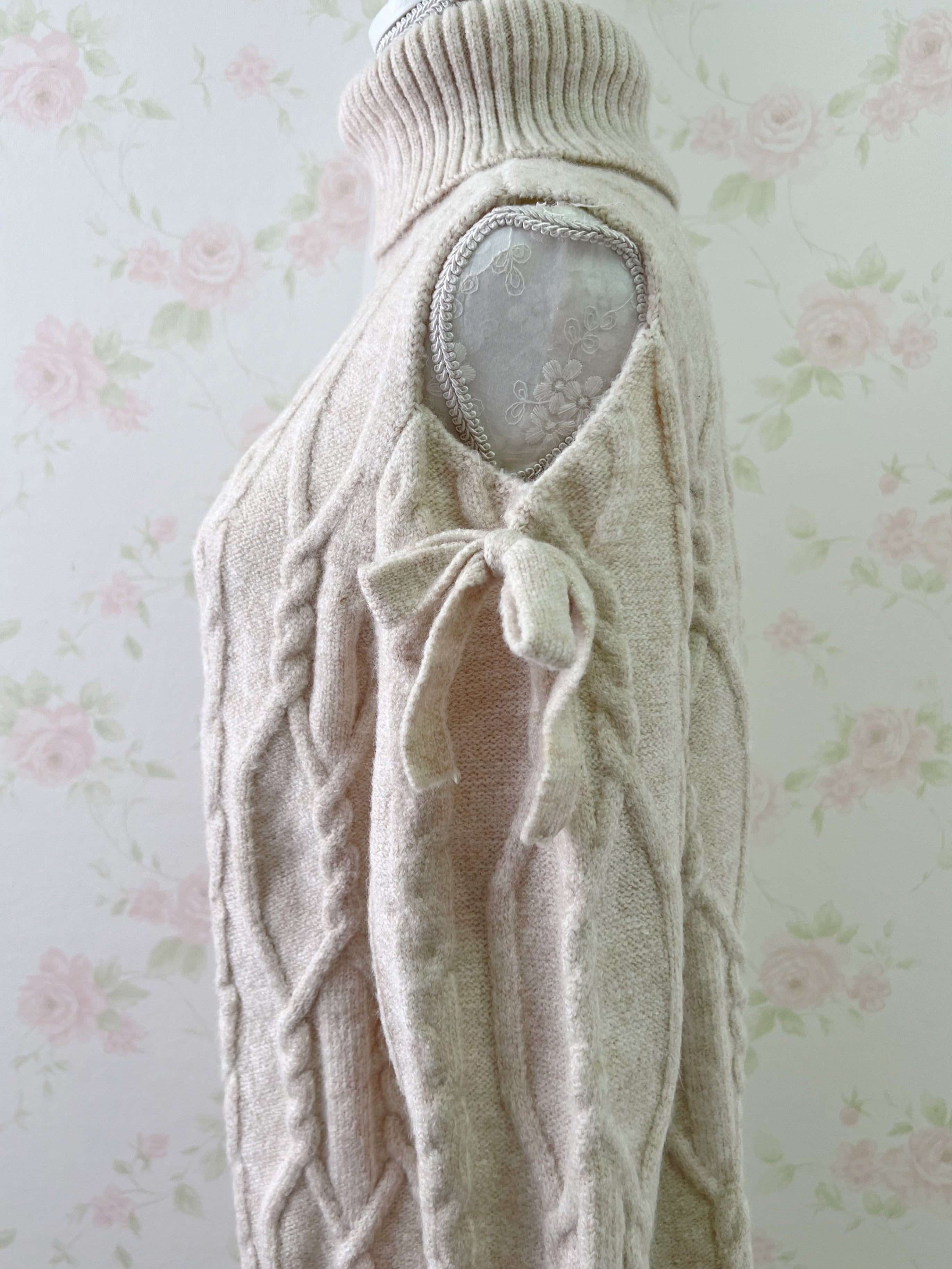 ROJITA Off Shoulder Knit Dress