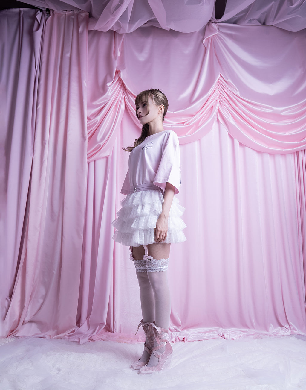 AVENCHUMU Ribbon garter tutu skirt