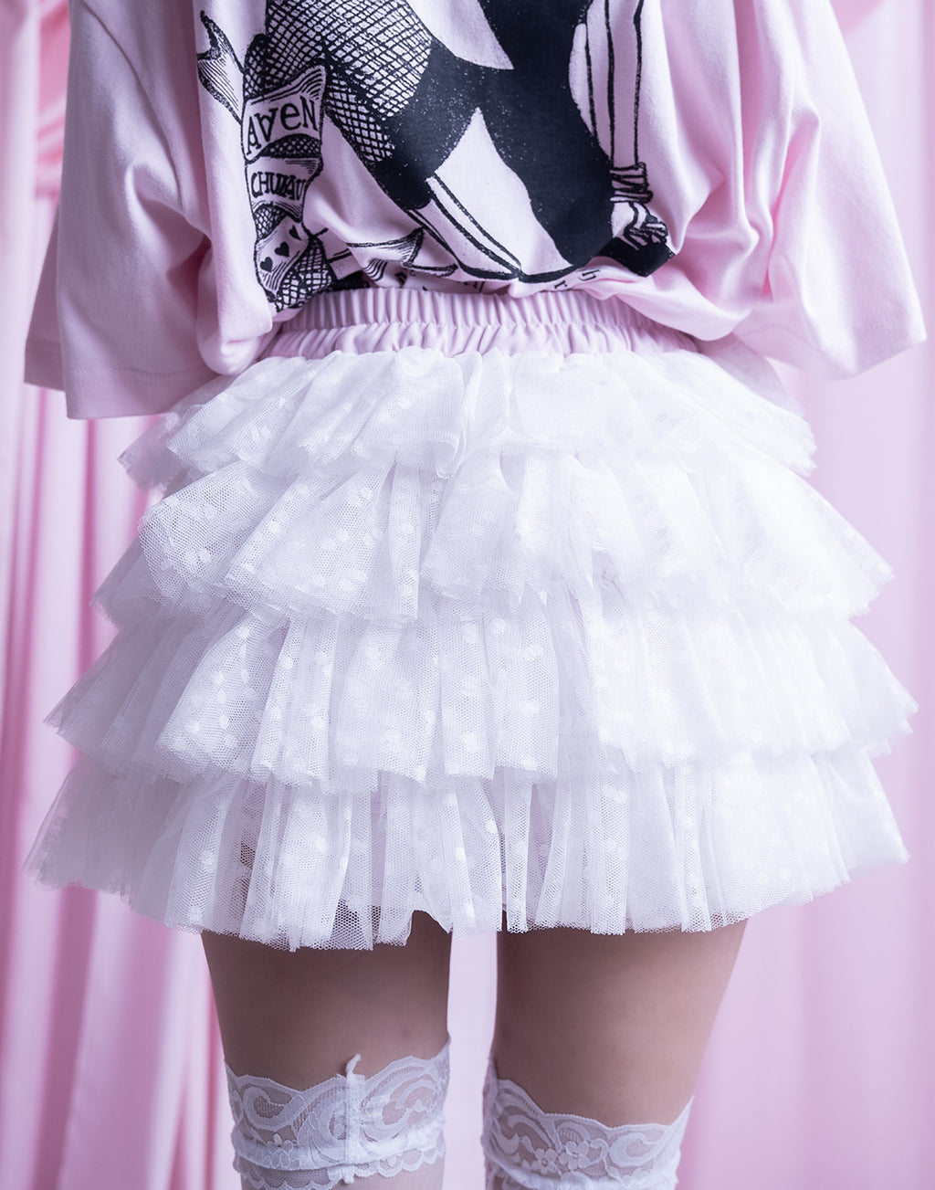 AVENCHUMU Ribbon garter tutu skirt