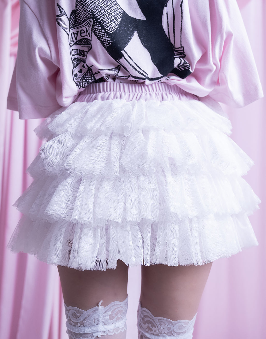 AVENCHUMU Ribbon garter tutu skirt
